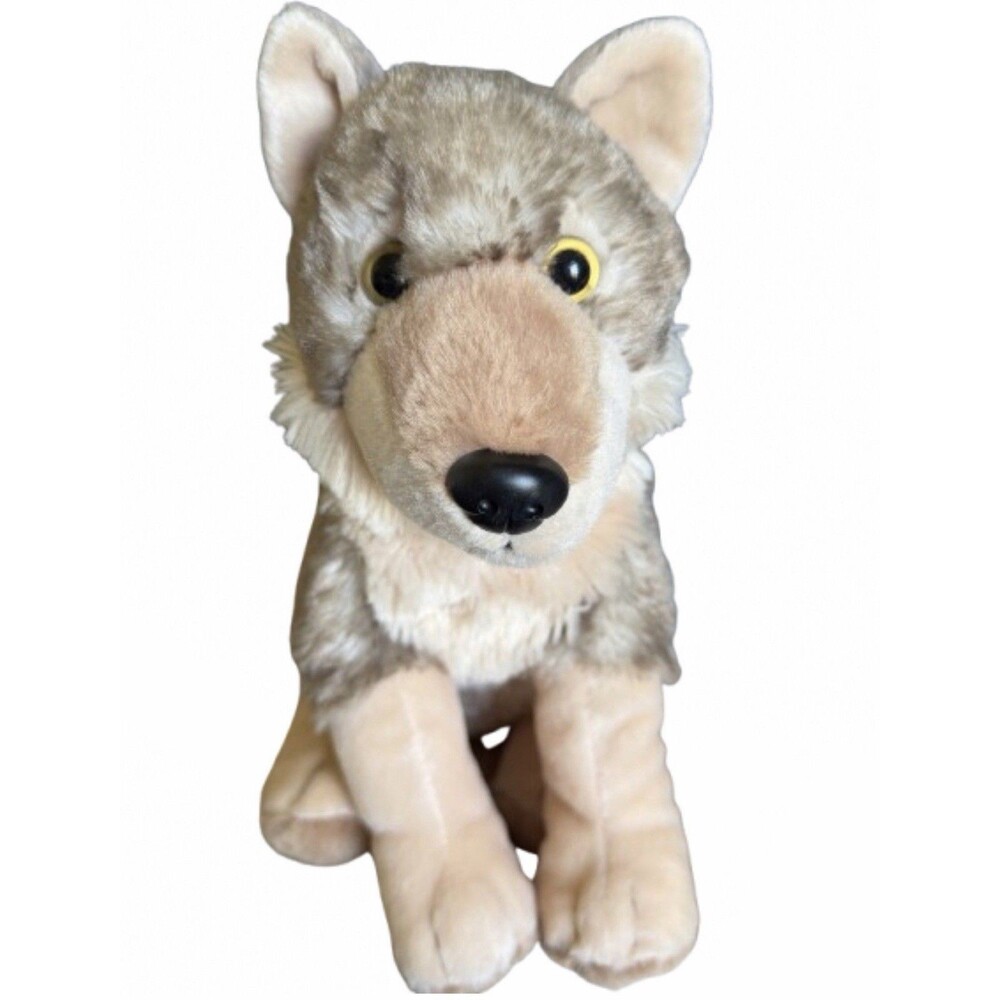 Wild Republic Wolf Coyote Plush Stuffed Animal Realistic Canine Pup 11”